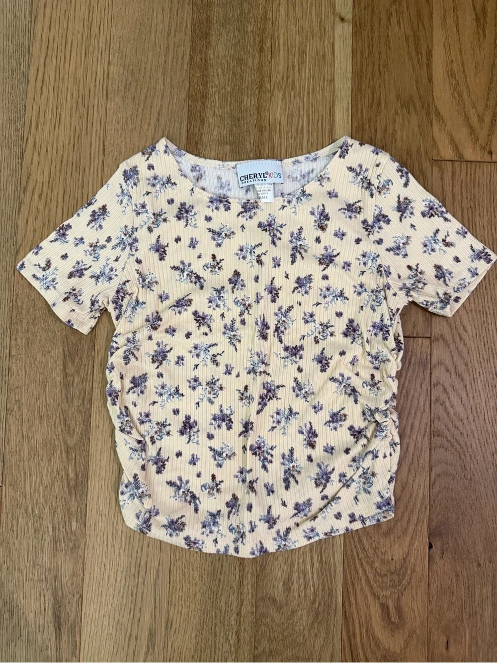 Cheryl Kids Creations Girls Floral 2 Piece Skirt Set Small Yellow